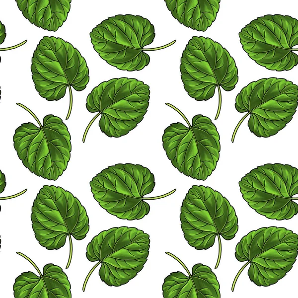 Seamless pattern with leaf of viola — Stock Photo, Image