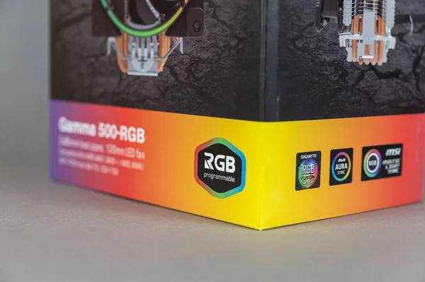 Nieuwe Gamemax Gamma 500 Rgb Cpu Koeler Voor Desktop Computer — Stockfoto