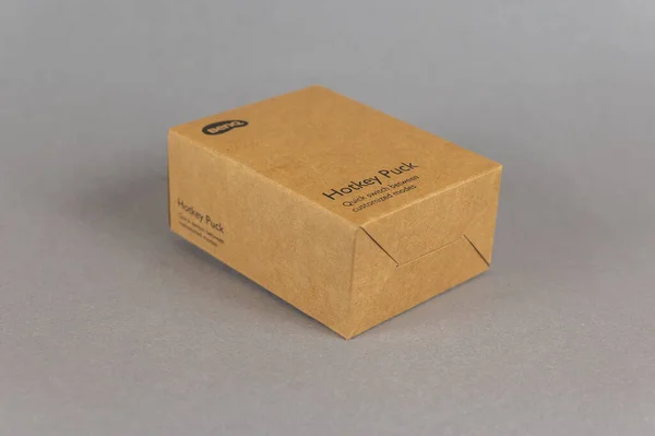 Caja Cartón Marrón Con Hotkey Puck Para Monitor Benq Sobre —  Fotos de Stock