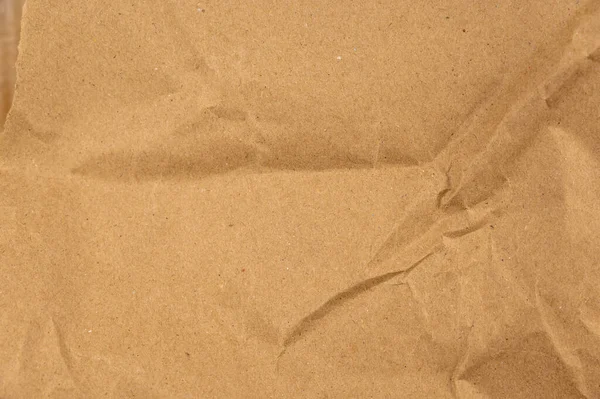 Brown Abstrait Arrière Plan Multitâche Texture Papier Froissé Surface Papier — Photo