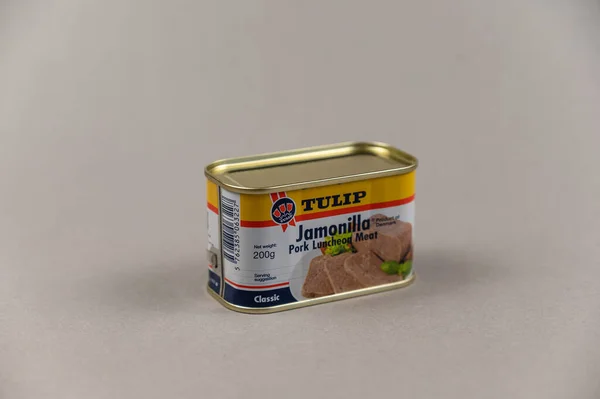 Τulip Χοιρινό Κρέας Γεύμα Tulip Food Company Είναι Παλαιότερη Μάρκα — Φωτογραφία Αρχείου