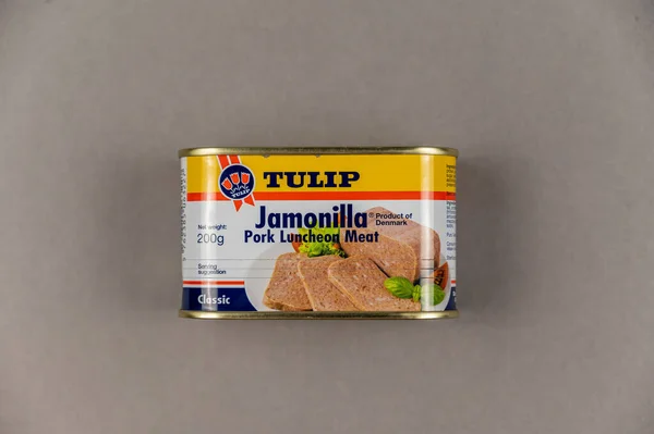 Τulip Χοιρινό Κρέας Γεύμα Tulip Food Company Είναι Παλαιότερη Μάρκα — Φωτογραφία Αρχείου