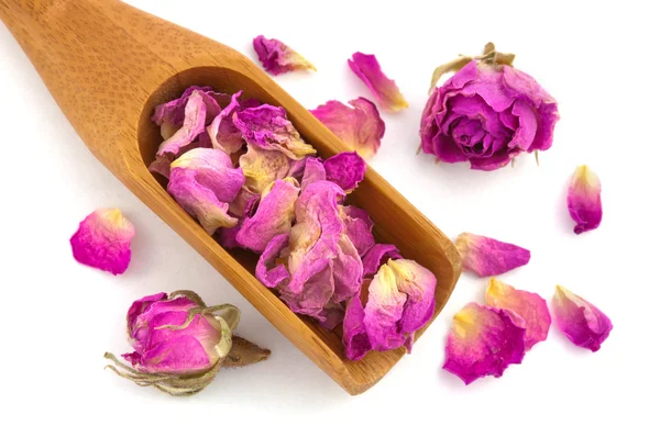 Spa concept with dried petals of rose. — Stock Photo, Image