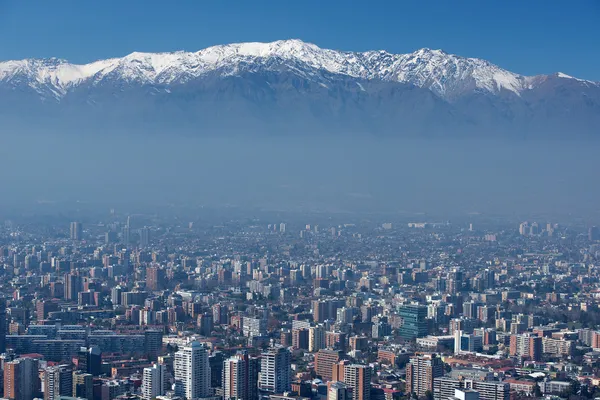 Città di Santiago, capitale del Cile . Immagine Stock