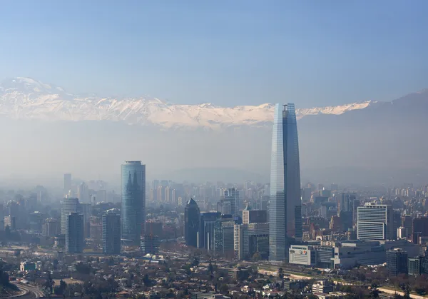 Santiago 칠레의 금융 지구 — 스톡 사진