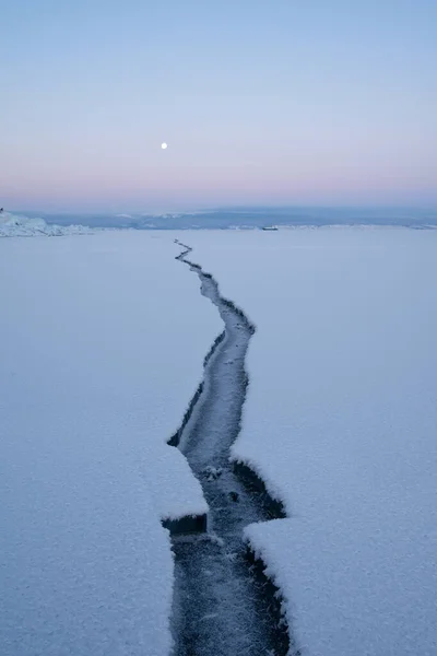 Ein Großer Riss Eis Des Baikalsees — Stockfoto