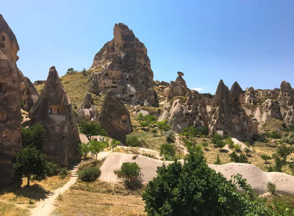 Cappadoce Est Non Seulement Des Montgolfières Mais Aussi Beaux Paysages — Photo
