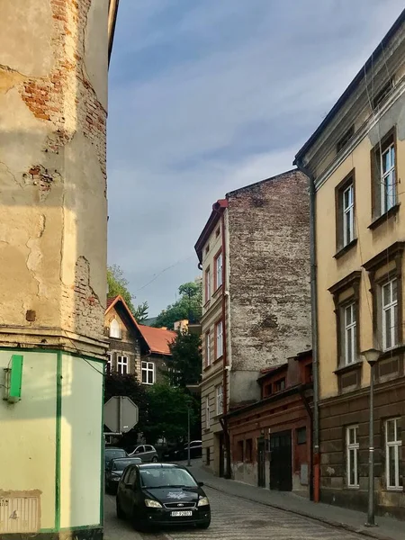 Παλαιό Κτίριο Κατοικιών Στην Οδό Grodska Przemyl Πολωνία Τέτοια Σπίτια — Φωτογραφία Αρχείου
