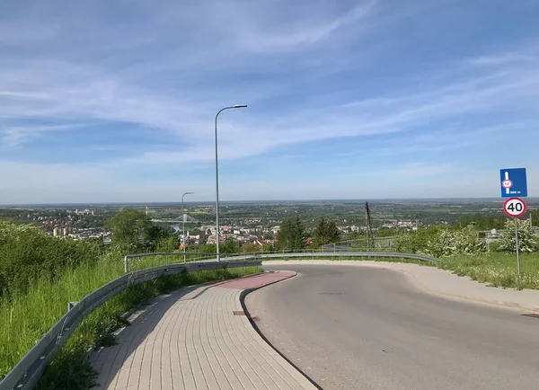 Vista Przemyl Desde Montículo Tatar Durante Muchos Siglos Tal Vez —  Fotos de Stock