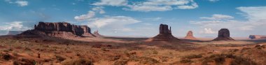 Monument valley panorama manzarası