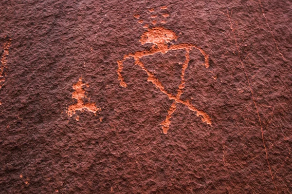 Indiase rock schilderij monument valley Verenigde Staten. textuur — Stockfoto