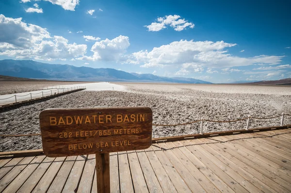 Death valley bad water basin — Stock Photo, Image