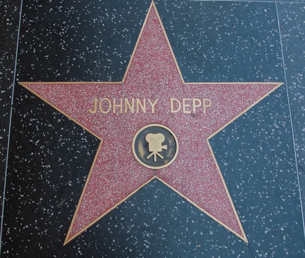 Johnny depp hollywood yıldızı — Stok fotoğraf