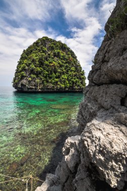 maya Körfezi Island, Tayland Koh phi phi görünümü