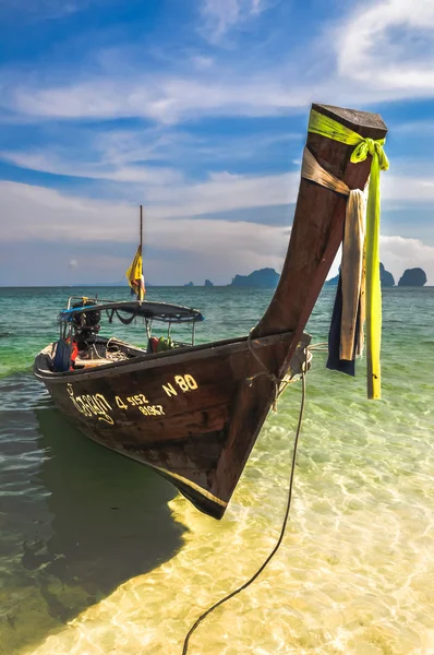 Thailand Beach Temple Rocks Krabi — Stock Photo, Image