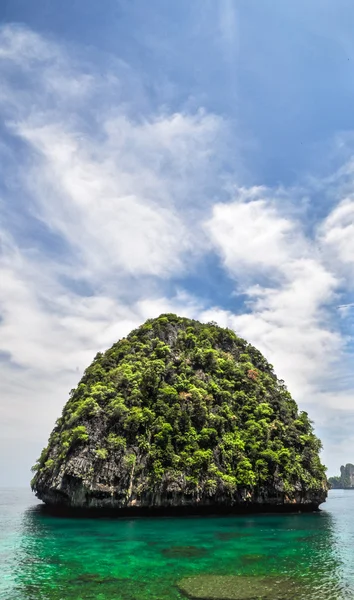 Thailand Beach Temple Rocks Krabi — Stock Photo, Image