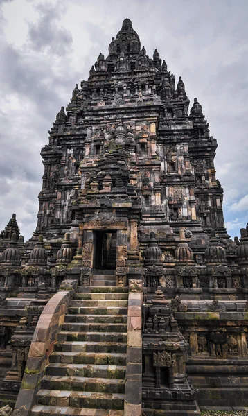 Hindu temple Prombanan complex in Yogjakarta in Java — Stock Photo, Image