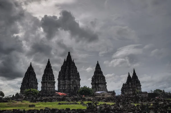 Temple Prombanan complex in Yogjakarta in Java — Stock Photo, Image