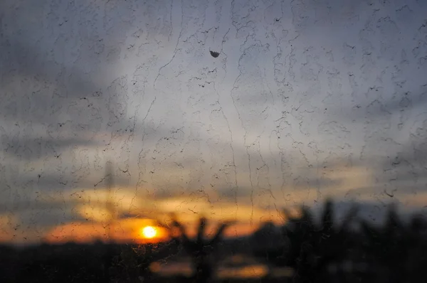 Dirty Window in Yogjakarta in Java — Stock Photo, Image