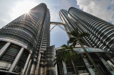 kuala lumpur - 10 Nisan: genel görünümünü petronas ikiz kuleleri