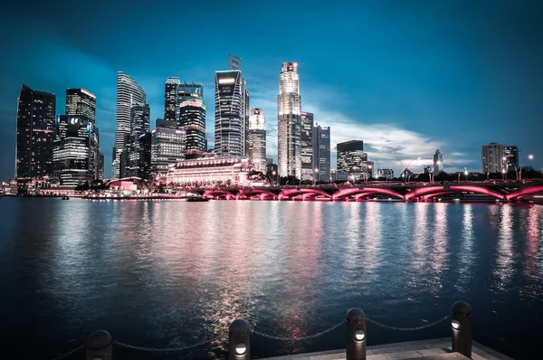 Singapore city skyline finacial district — Stock Photo, Image