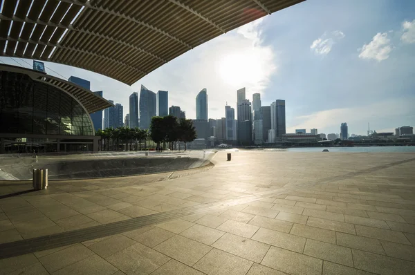 Singapore stad skyline finacial distrikt — Stockfoto