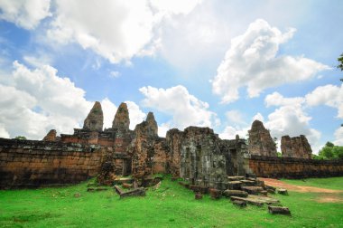Antik Budist khmer tapınak kompleksi angkor wat, siem reap c