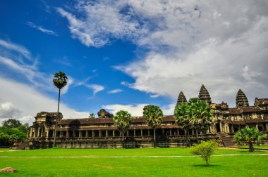 Khmer kompleksi içinde siem reap, bayon Tapınağı ve angkor wat Kamboçya