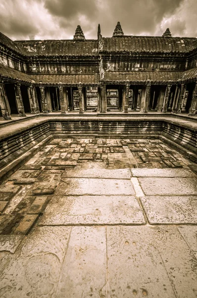 Khmer kompleksi içinde siem reap, bayon Tapınağı ve angkor wat Kamboçya — Stok fotoğraf