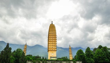 Rebuild Song dynasty town in dali, Yunnan province, China. clipart