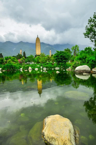 Reconstruir Song dinastia cidade em Dali, província de Yunnan, China . — Fotografia de Stock