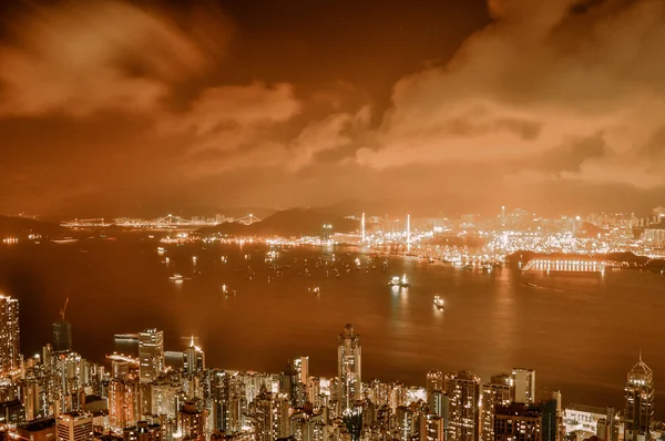 Hong kong eiland van victoria peak park — Stockfoto