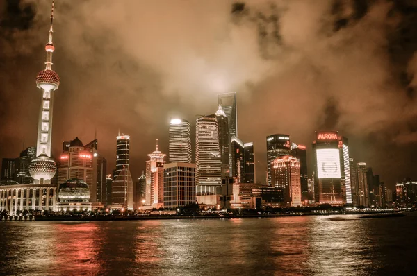 Shanghai skyline poudon island — Stock Photo, Image