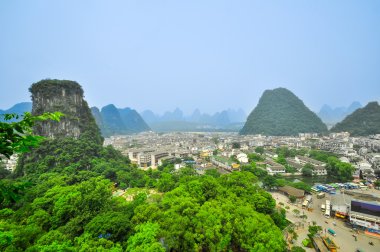 Yangshuo şehir guangxi eyaleti guilin yakınındaki