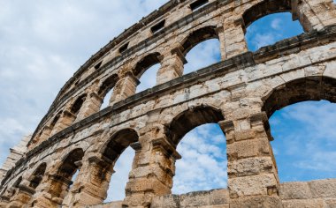 Pula Antik Roma amfi tiyatro. Hırvatistan
