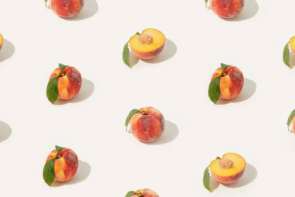 Summer Fruit Texture Made Whole Halved Orange Yellow Raw Fresh — Stockfoto
