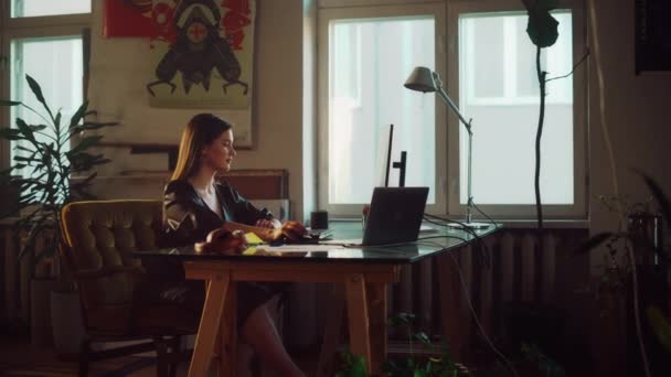 Gestionnaire travaillant dans Creative Office — Video