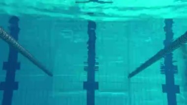 Havuzda Sualtı Yüzücüsü