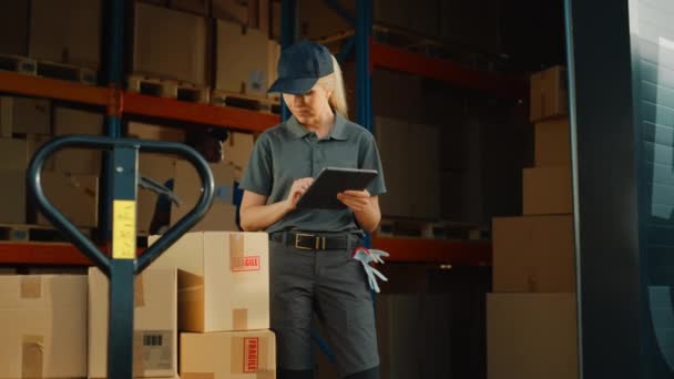 Team of Warehouse Workers — Stock Video