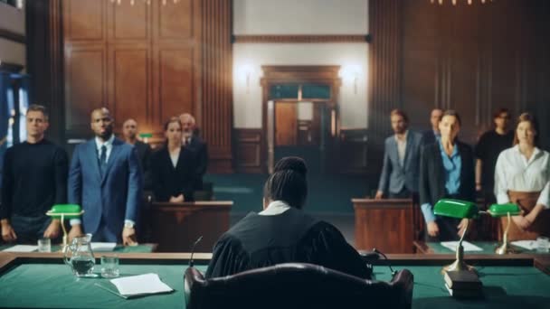 Судової кімнати — стокове відео