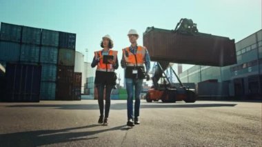 Endüstriyel Mühendisler VFX Konteyner Terminalinde Crane Makinesi