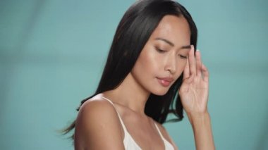 Yakın Çekim Asyalı Güzellik Modeli