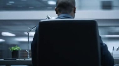 360 Degree Office Businessman Computer