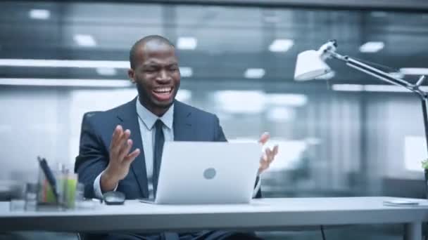 360 Degree Office Businessman Laptop — 비디오