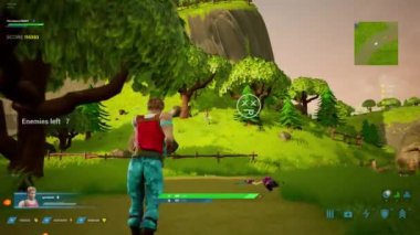 Mockup 3D Shooter Multiplayer Video Game