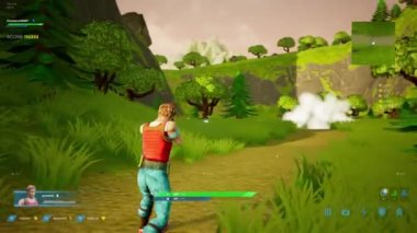 Mockup 3D Shooter Multiplayer Video Game