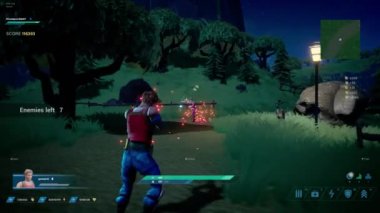 Mockup 3D Shooter Multiplayer Video Game