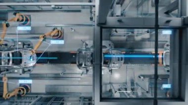 Information Lines Robotic Automatic Car Manufacturing Factory Conveyo