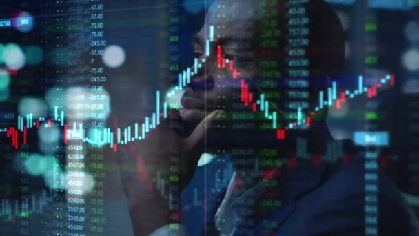 Stock Market Analyst — стоковое видео