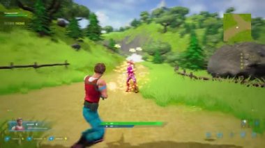 Mockup 3D Shooter Multiplayer Video Game